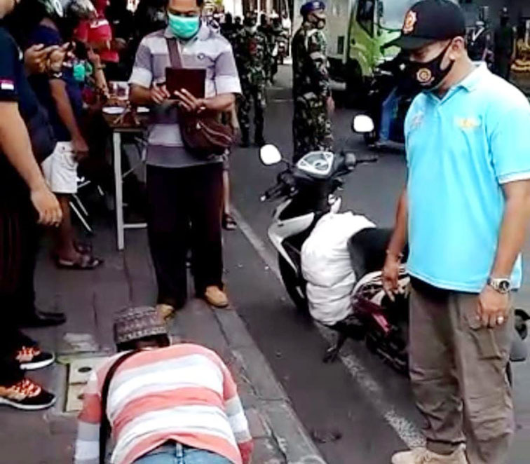 Tim Yustisi Kembali Jaring 24 Pelanggar Prokes di Kelurahan Panjer Denpasar