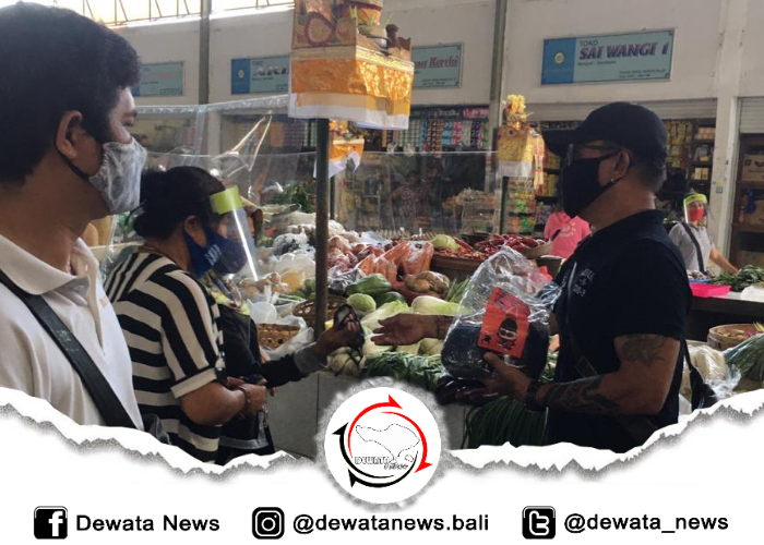 Kelurahan Sanur Edukasi Protokol Kesehatan di Pasar dan Restaurant