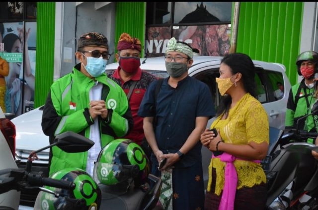 Beri Kenyamanan Pelanggan, Wawali Jaya Negara Launching Separator Gojek