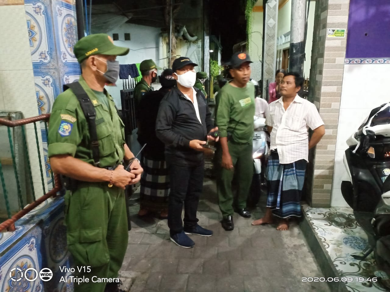 Cegah Penularan Covid-19 Desa Dauh Puri Kaja Giatkan Patroli Wilayah