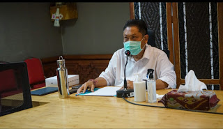 Rai Mantra Pimpin Rapat Evaluasi Penanganan Covid-19 Kota Denpasar