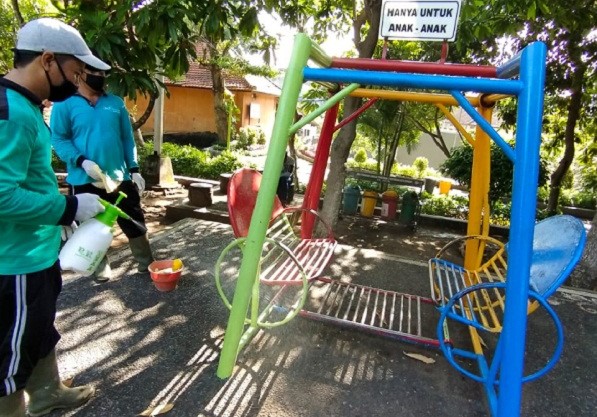Cegah Penyebaran Virus Corona, Pemkot Gelar Penyemprotan Disinfektan Sasar Fasilitas Umum