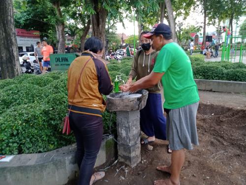 Antisipasi Virus Corona, Pemkot Denpasar Bangun Wastafel di Ruang Publik