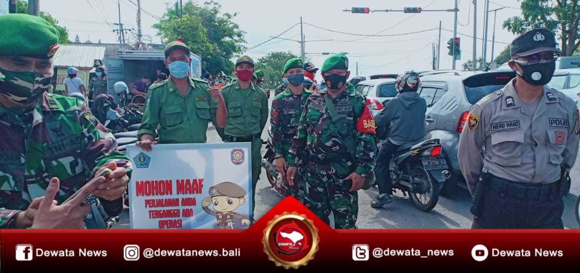 Desa Kesiman Kertalangu Gelar Penegakan Disiplin Prokes