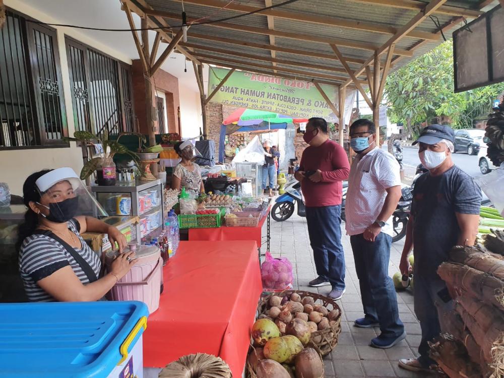 Cegah Covid-19, GTPP Kota Denpasar Gencarkan Pemantaun dan Pembinaan Ke Pasar Desa