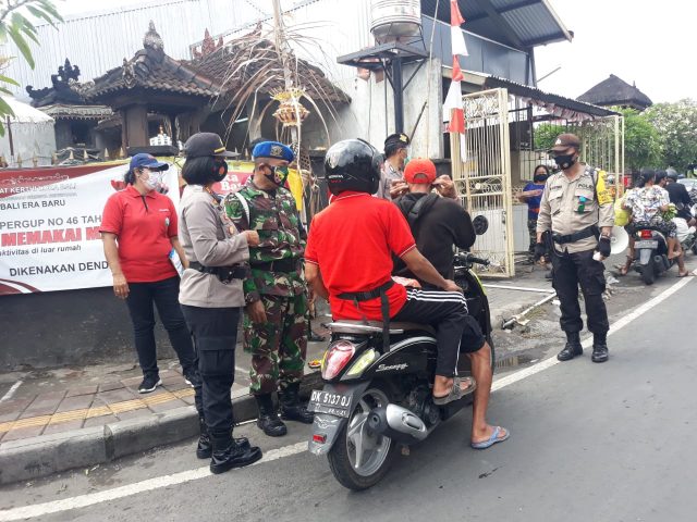 Cegah Covid 19, Kelurahan Renon Laksanakan Penertiban Protokol Kesehatan