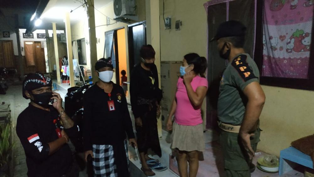 Tekan Penularan Covid-19, Desa  Dangin Puri Kauh Sidak Penduduk Non Permanen Di Br. Belaluan