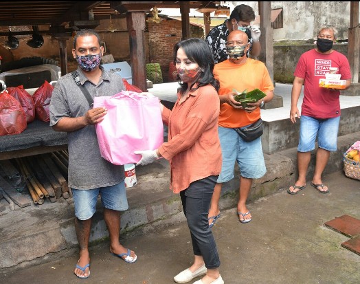 Endorse Kuliner bersama UMKM, Ketua K3S Bagikan Donasi kepada Terdampak Covid-19
