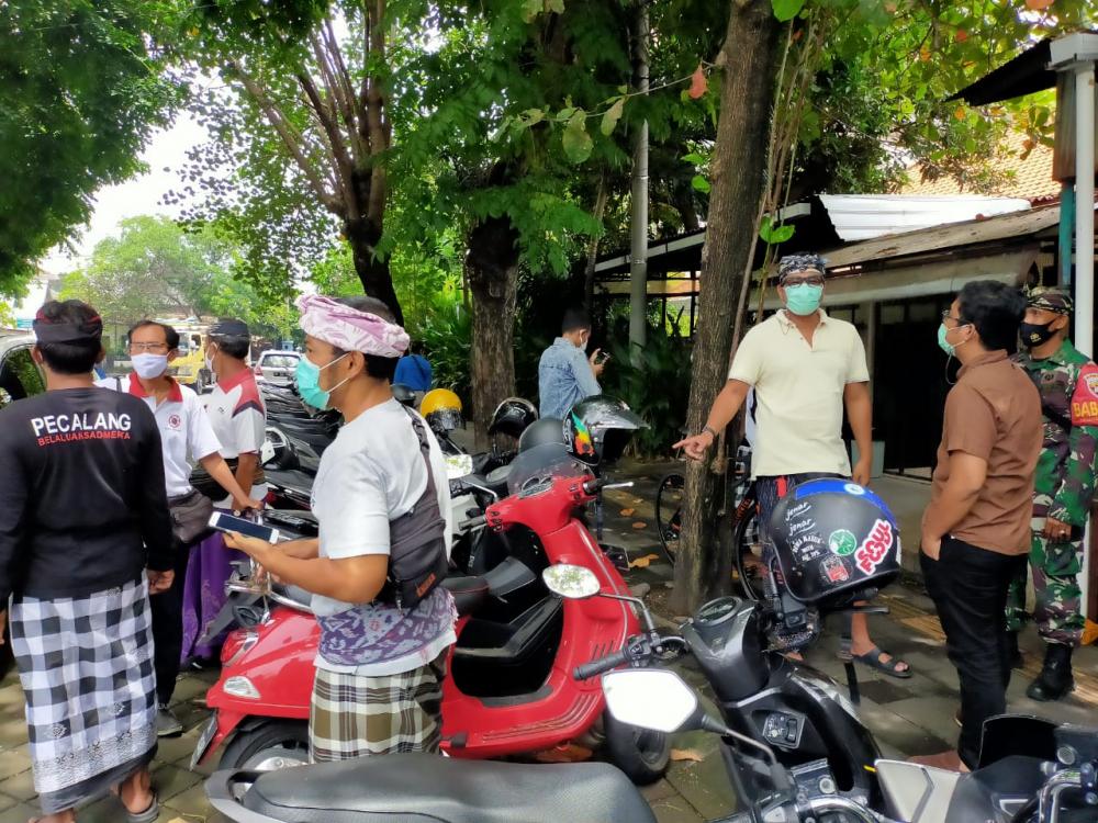 Cegah Penularan Covid 19, Desa Dangin Puri Kauh Gelar Pemantauan Prokes