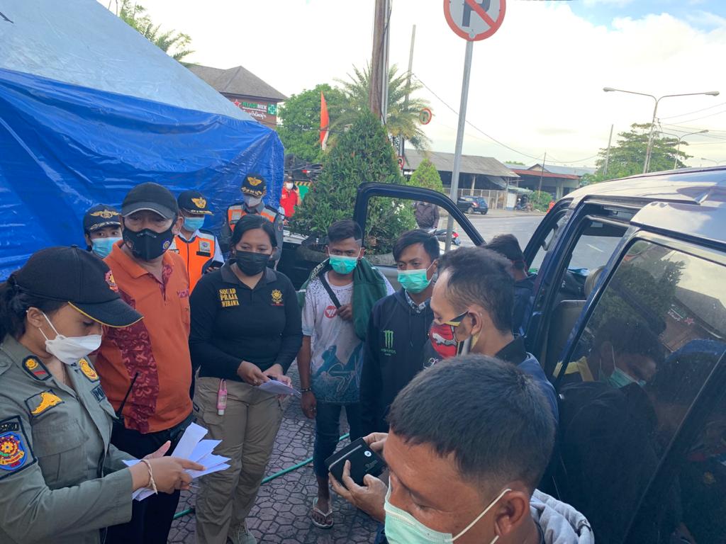 Hari Kedua PPKM Darurat, Tim Yustisi Bina 25 Orang Pelanggar Prokes