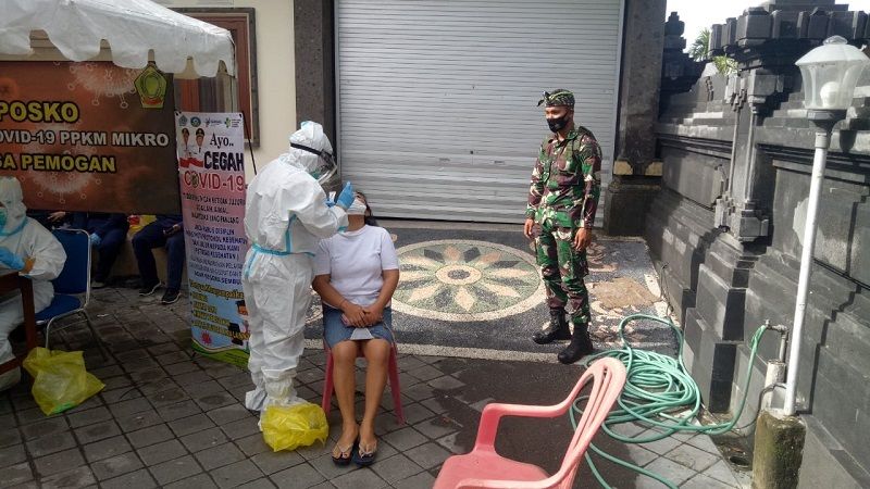 Posko Terpadu Covid-19 Desa Pemogan Lakukan Tracing, 7 Orang Dinyatakan Positif