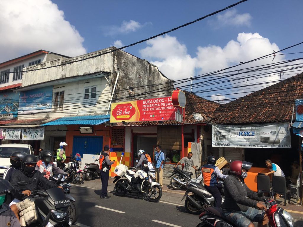 Maksimalkan Penerapan Prokes, Tim Yustisi Gelar Pemantauan di Beberapa Titik Kota Denpasar