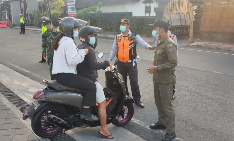 Langgar Prokes, Tim Yustisi Denpasar Jaring 4 Pelanggar