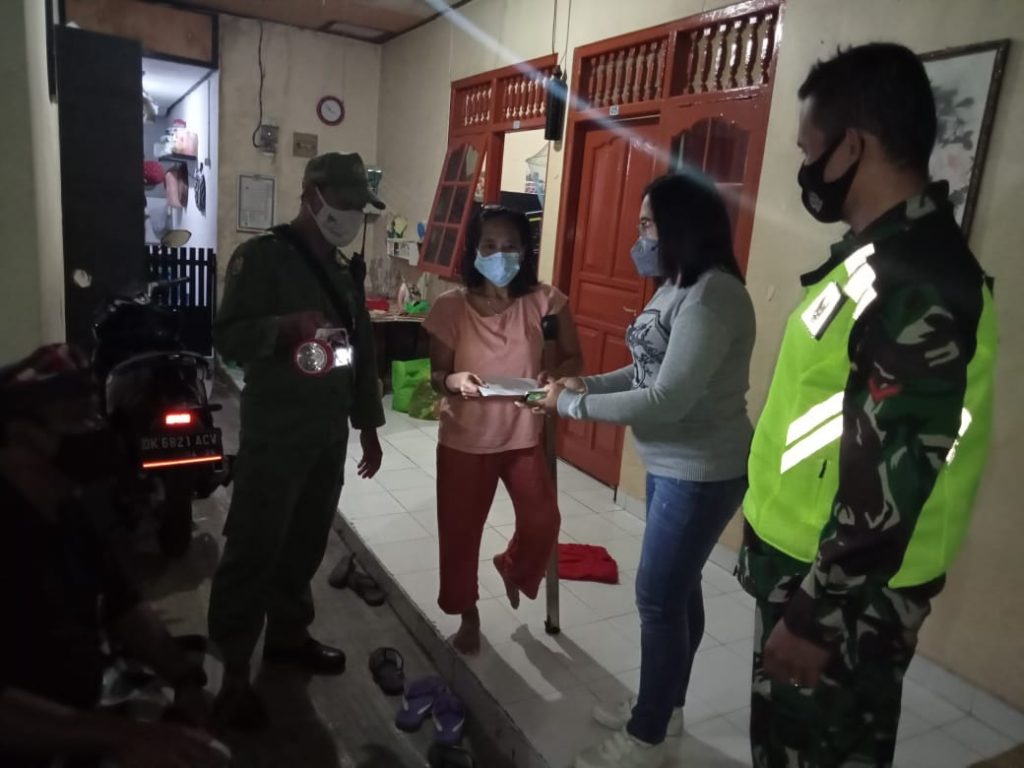 Antisipasi Tindak Kriminal serta Penularan Covid-19, Desa Dauh Puri Kangin Gelar Pendataan Penduduk Nonpermanen